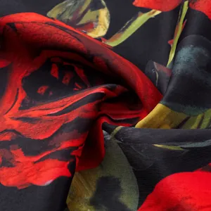 Detaillierte Nahaufnahme von Rosenmuster-Netzstoff für hochwertige sexy Badeanzüge-Designs