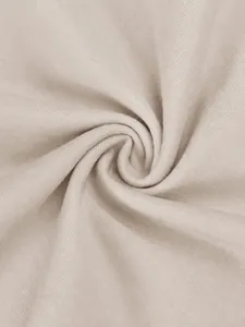 Close-up van zachte ademende katoen-spandex stof voor yoga- en sportkleding