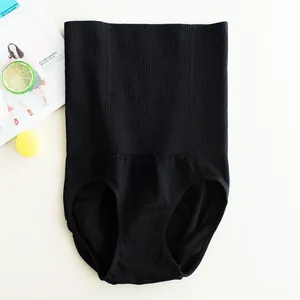 Seamless high-waist tummy control panties for postpartum slimming and body shaping