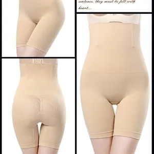 Women High Waist Tummy Control Shapewear Panties Seamless Butt Lifter Postpartum Body Shaper Plus Size Nylon Underwear