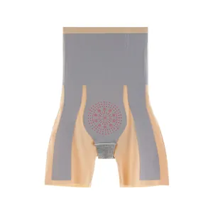 Women's high waist tummy control shapewear with seamless edges and thermal dot design.