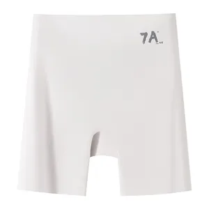 High-waist seamless tummy control shaper panties with 7A antibacterial print design