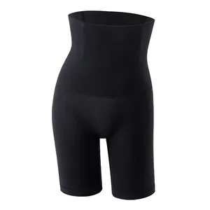 High-waist tummy control shapewear shorts for women's postpartum slimming body shaping
