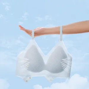 Atmungsaktiver nahtloser Eisseide-BH mit 3D-Formcups und Halt für Damen im Sommer