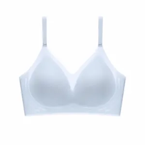 Nahtloser, ultradünner und atmungsaktiver Eisseide-BH für Damen in hellblauer Farbe