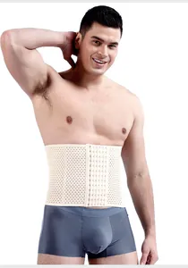 Detailoverzicht van een verstelbare tailletrainer voor heren voor fitness en houding
