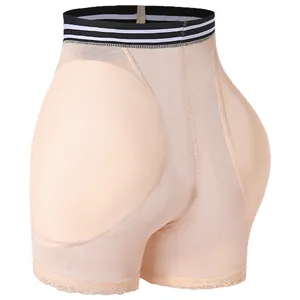 High-waist butt lifting shapewear for women with lace trim and breathable mesh fabric