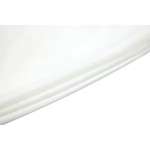 Close-up of soft white fabric showing smooth texture and delicate folds.