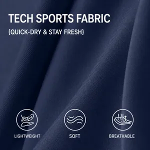 Stoffdetail der Herren-Yogahose mit hoher Taille aus atmungsaktivem Material