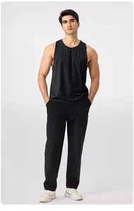 Débardeur de sport en modal pour homme noir, rafraîchissant et respirant pour le sport