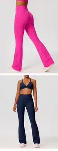 Yoga legging met hoge taille en bijpassende sportbeha voor fitness en dagelijkse training