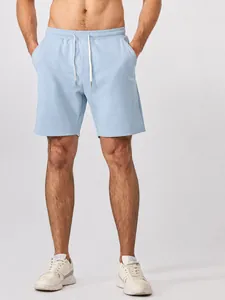 Pantalones Cortos Deportivos Casuales para Hombre Transpirables para Correr Fitness Gimnasio con Cordón Mezcla de Algodón Verano Sueltos