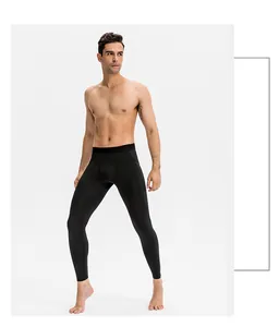 Professionelle schwarze Herren-Kompressionshose für das Fitnessstudio und Laufen