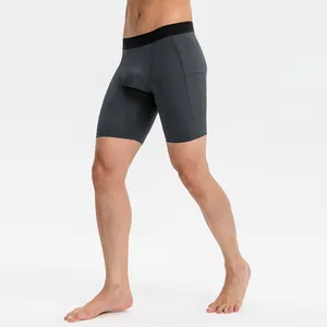 Hochwertige Herren Kompressions-Fitness-Shorts mit Seitentasche zum Laufen und Training