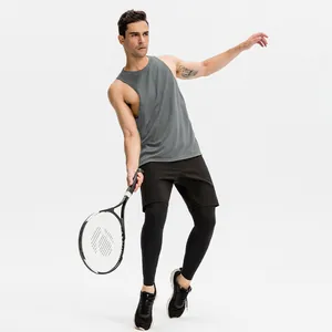Men's loose breathable quick-dry sports tank top for fitness, running and basketball