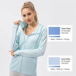 Veste de protection solaire UPF 50+ légère et respirante pour femme