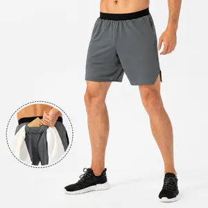 Pantalones Cortos Deportivos para Hombre Secado Rápido Alta Elasticidad Running Entrenamiento Gimnasio Con Bucle Toalla