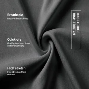 Tejido transpirable de secado rápido y gran elasticidad para pantalones deportivos