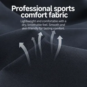 Men's quick-dry sports shorts featuring breathable nylon-spandex performance fabric detail.