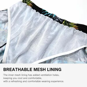 Men's summer quick-dry beach shorts with breathable mesh lining for comfort and surfing