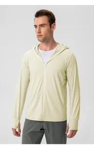 Premium lightweight sun protection ice silk hoodie for outdoor cycling and hiking activities