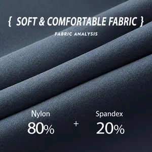 Close-up of soft breathable nylon and spandex fabric for women's yoga cropped pants