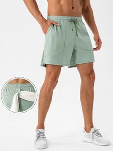 Men's Athletic Shorts Loose Quick Dry Breathable Cool Training Shorts With Towel Loop Drawstring Waist Fitness Running Bottom 31421