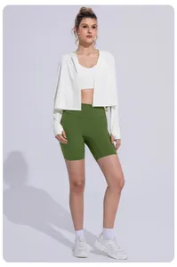 Full-body studio shot of a breathable white sun protection jacket for outdoor sports