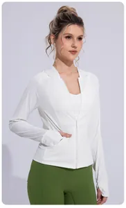 White women's UV protection ice silk long sleeve breathable sun jacket for outdoor sports