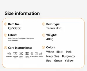 Comprehensive material and washing care guide for breathable mesh athletic tennis skirt