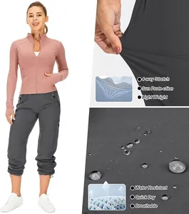 Leichte schnelltrocknende Wanderhose für Damen mit 4-Way-Stretch und Wasserfestigkeit