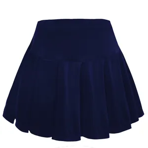 Classic navy blue children's pleated tennis skort with professional athletic design