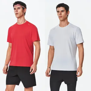 Men's quick-dry short-sleeved sports T-shirt for running and fitness training gear