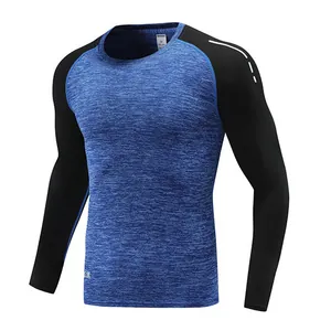 Maglia compressione a maniche lunghe professionale ad asciugatura rapida per lo sport