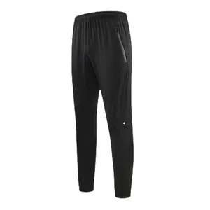 Pantaloni sportivi neri da uomo di alta qualità per la corsa all'aperto e il fitness
