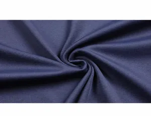 Detailed macro shot of breathable polyester spandex performance fabric for men's sports t-shirts.