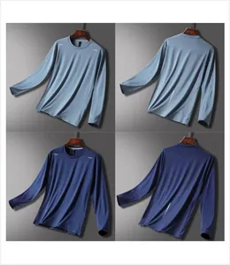 Detailed view showing front and back of quick-dry sports T-shirts in two colors.