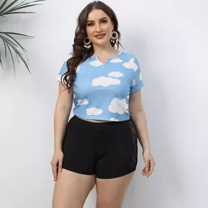 Plus size black hot pants with sexy lace patchwork for active or casual wear