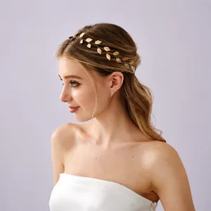 Vigne de Cheveux de Mariée Faite à la Main Avec Imitation Künstliche Perle Strass Fleur Feuille Pour Mariage Fête Femme Enfant Accessoires