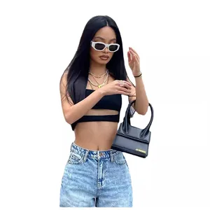 Short en jean moulant à taille haute pour femme, délavé bleu clair, style tendance et chic