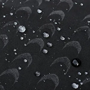 Water repellent shark skin texture fabric detail on professional men's swim jammers