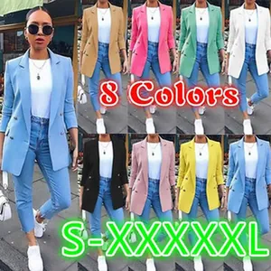 Damen-Doppelreiher-Blazer in acht verschiedenen Farben und Größen von S bis 5XL