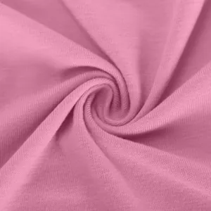 Macro detail showing the soft pink knit fabric texture for elegant women's cardigan