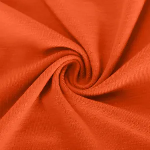 Detailed macro view of vibrant orange knit fabric texture for elegant cardigan