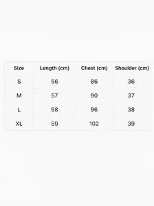 Detailed sizing guide for solid color hollow knit women's casual tops from S to XL