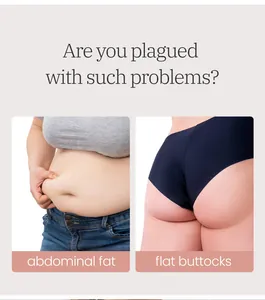 Demonstration of abdominal fat and flat buttocks for plus size shapewear effectiveness