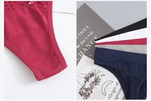 Close-up of seamless ribbed thongs showing fabric texture and multiple colors