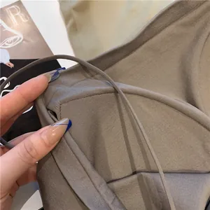 Detailed view of seamless camisole with thin strap and fixed chest pad texture