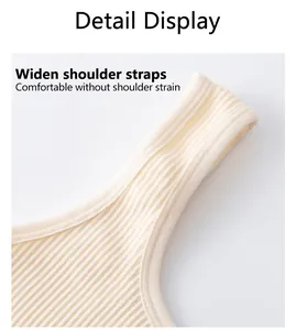 Close-up of widened shoulder straps on a seamless ribbed knit bodysuit