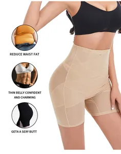 Detailed view of tummy control shapewear shorts highlighting body sculpting benefits